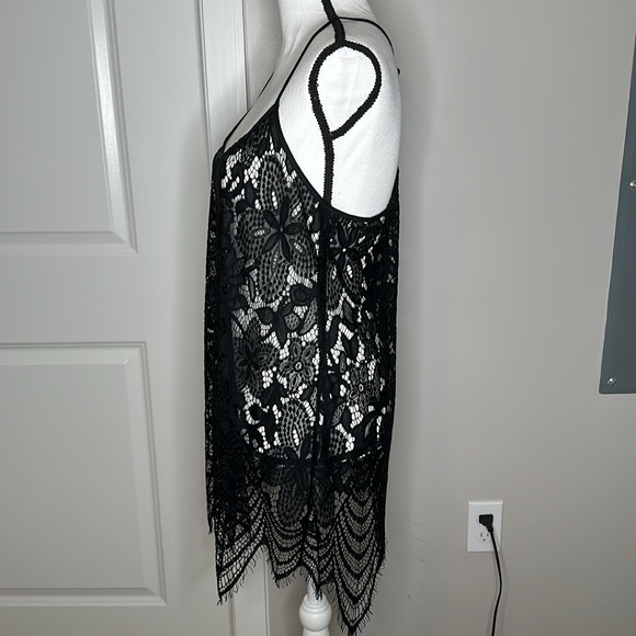 Black Lace Chemise- In Bloom by Jonquil - Picture 2 of 6